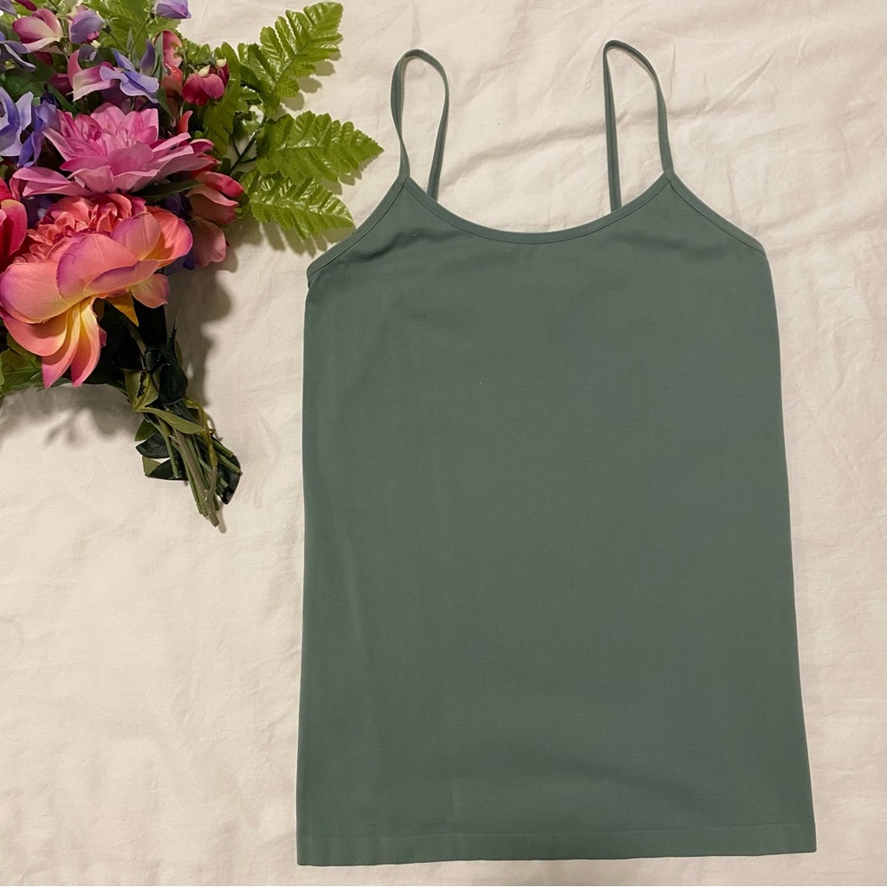 NAF NAF Green Fitted Sleeveless Camisole